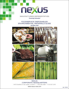 The cover of nexus's guide to sustainable agriculture, designed by a manufacture representative.
