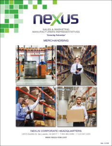 Nexus warehouse now offers quality products as a manufacturer representative.